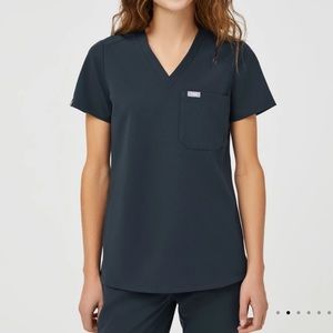 FIGS Catarina scrub top (size Small) - DARK HARBOR